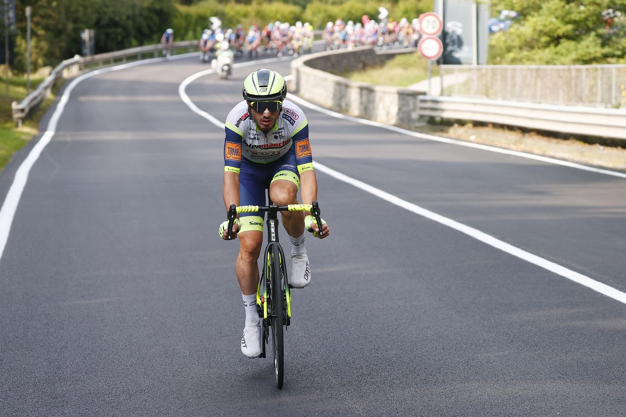 Il Lombardia 2021 115th Edition Como Bergamo 239 km 09102021 Jan Bakelants BEL Intermarche Wanty Gobert Materiaux photo Luca BettiniBettiniPhoto2021