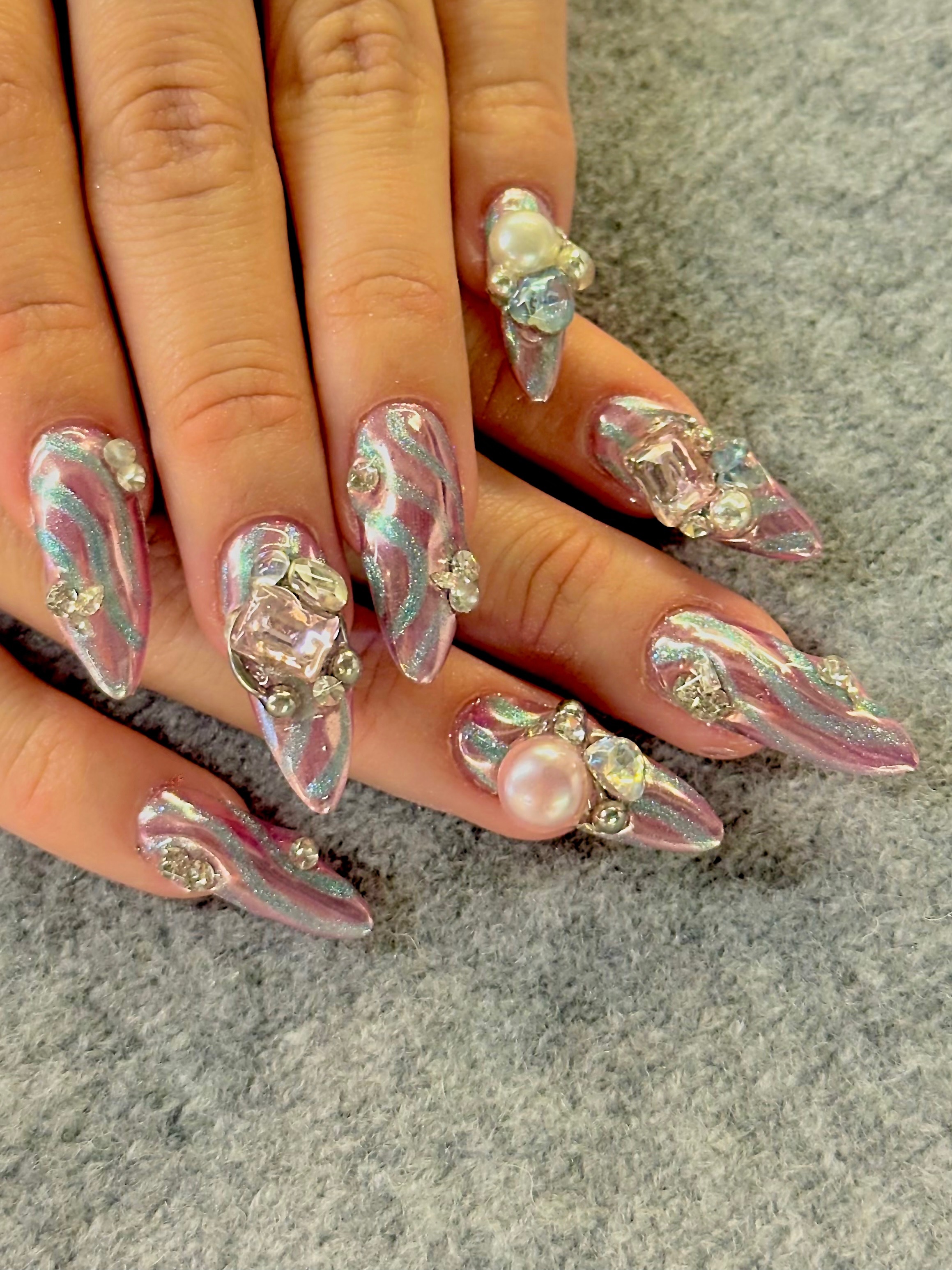 KATSEYE Lara Coachella 2026 nail art