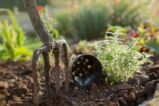 garden water saving tips: Dig in fertiliser to help soil health