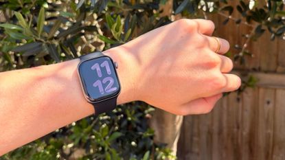 Grace Walsh wearing the Apple Watch Series 11