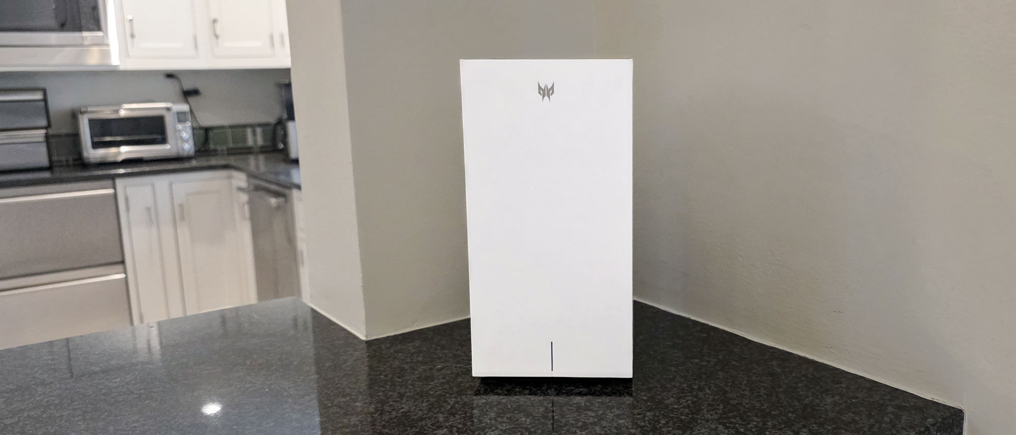 An Acer Predator Connect T7 Wi-Fi 7 gaming mesh router.