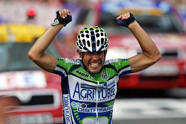 Juan Miguel Mercado (Agritubel) excited with his win.