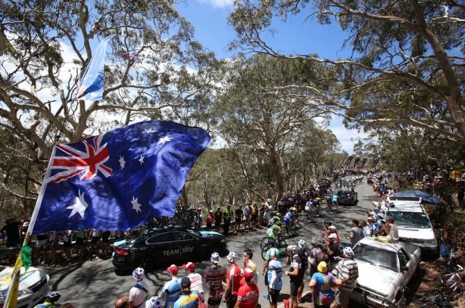 Once again there was big crowds on Willunga Hill