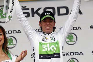 Colombia's Rigoberto Uran (Sky) remains atop the best young rider classification.