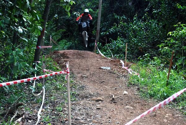 Ghazali Hakiki Ali Samson (Malaysia) finished 13th in the elite men's downhill.