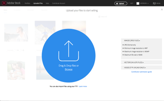 Uploading your illustrations, images and vectors couldn't be easier