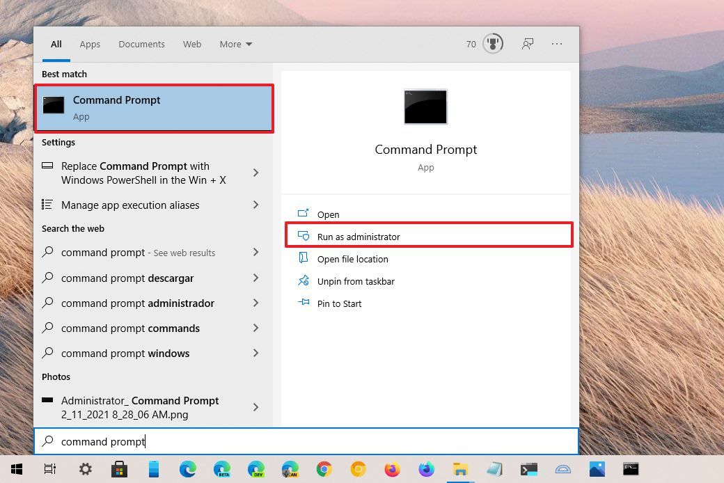 How to launch Command Prompt (standard and admin) on Windows 10 ...