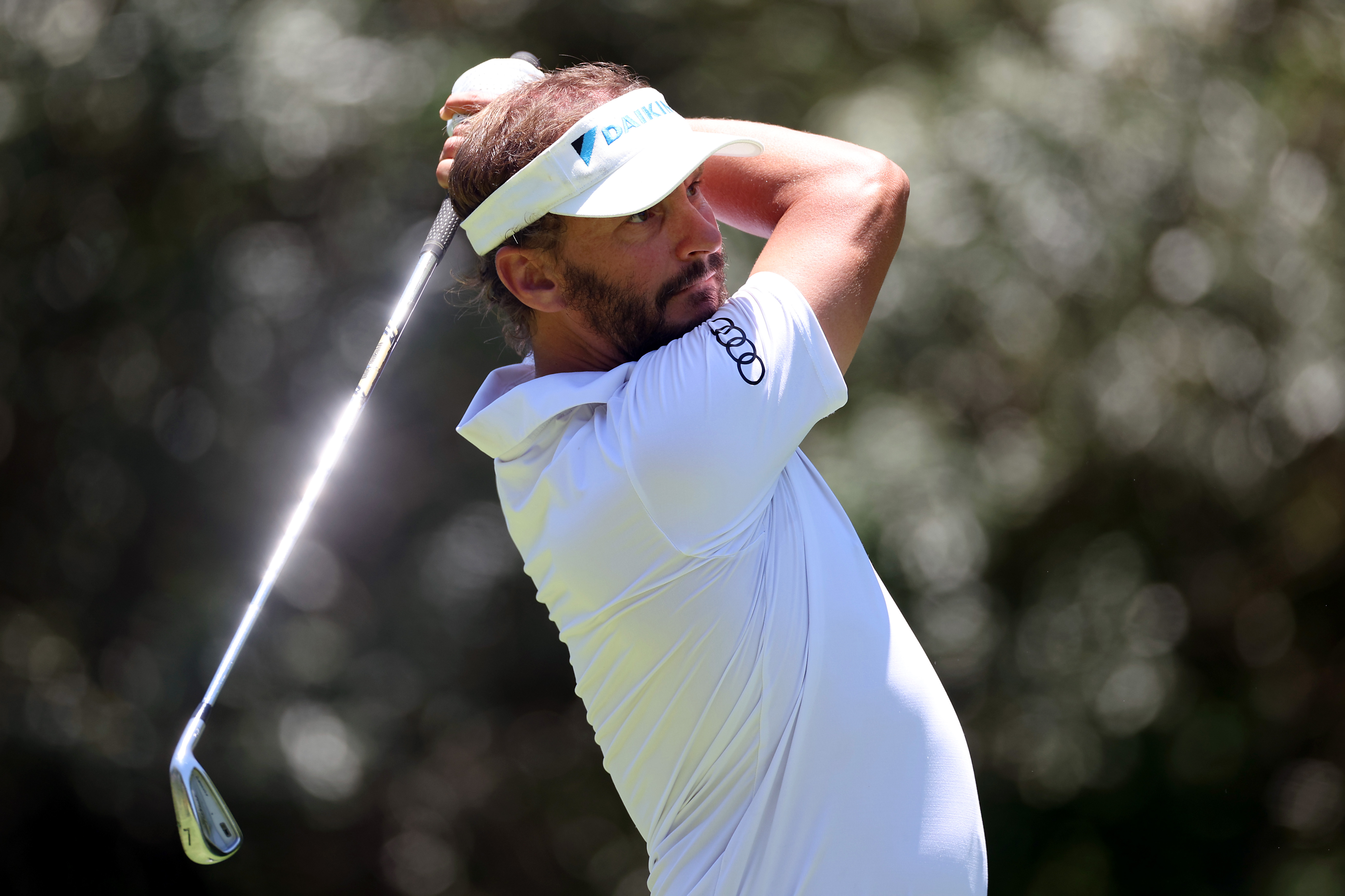 Joost Luiten hits an iron shot