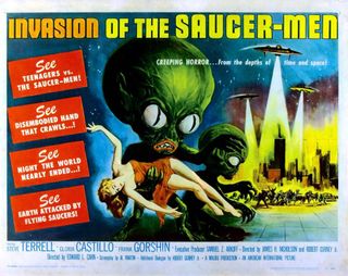 Invasion of the Saucer Men poster