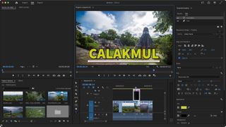 Adding titles to video editing software Adobe Premiere Pro 