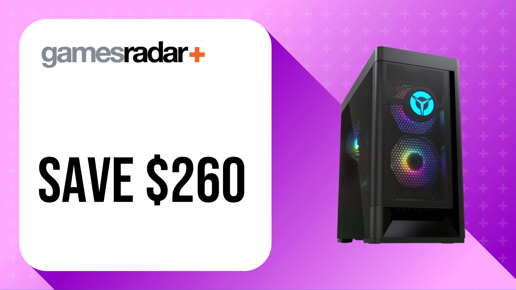 Lenovo Legion Tower 5 deal image with $260 saving stamp