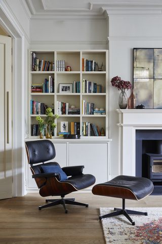 mid-century modern living room ideas eames lounge chair