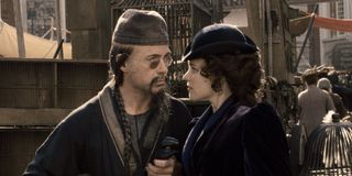 Robert Downey Jr. and Rachel McAdams in Sherlock Holmes