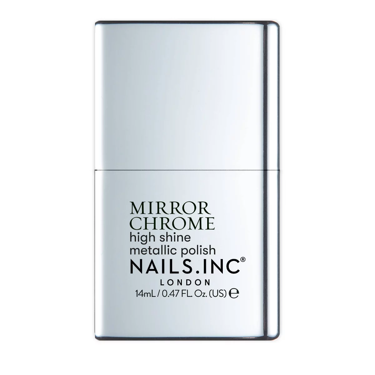 Nails Inc. Mirror Chrome Nail Polish - Silver Served - 0.47 Fl Oz
