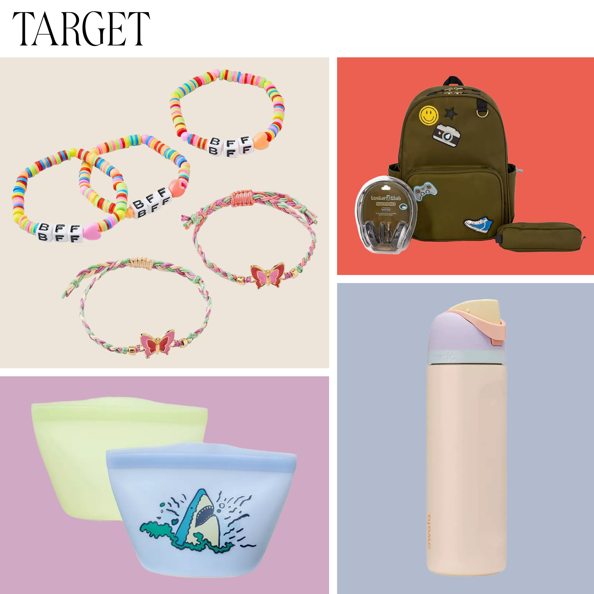 Collage of Back to School Essentials