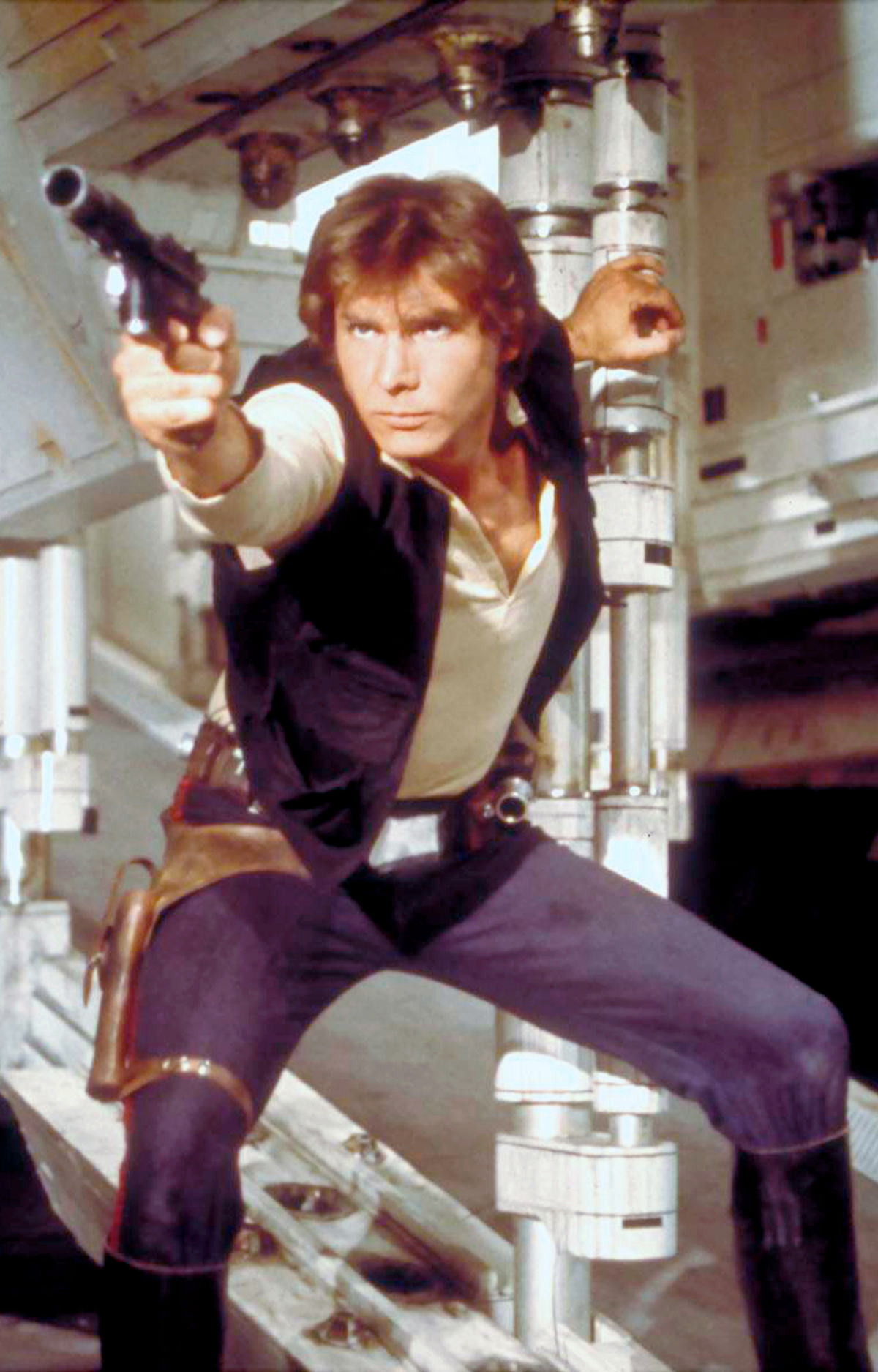 Harrison Ford in Star Wars: A New Hope in 1977