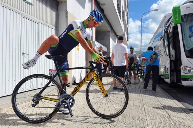 Michael Matthews (Orica-GreenEdge) on his custom Scott Bike