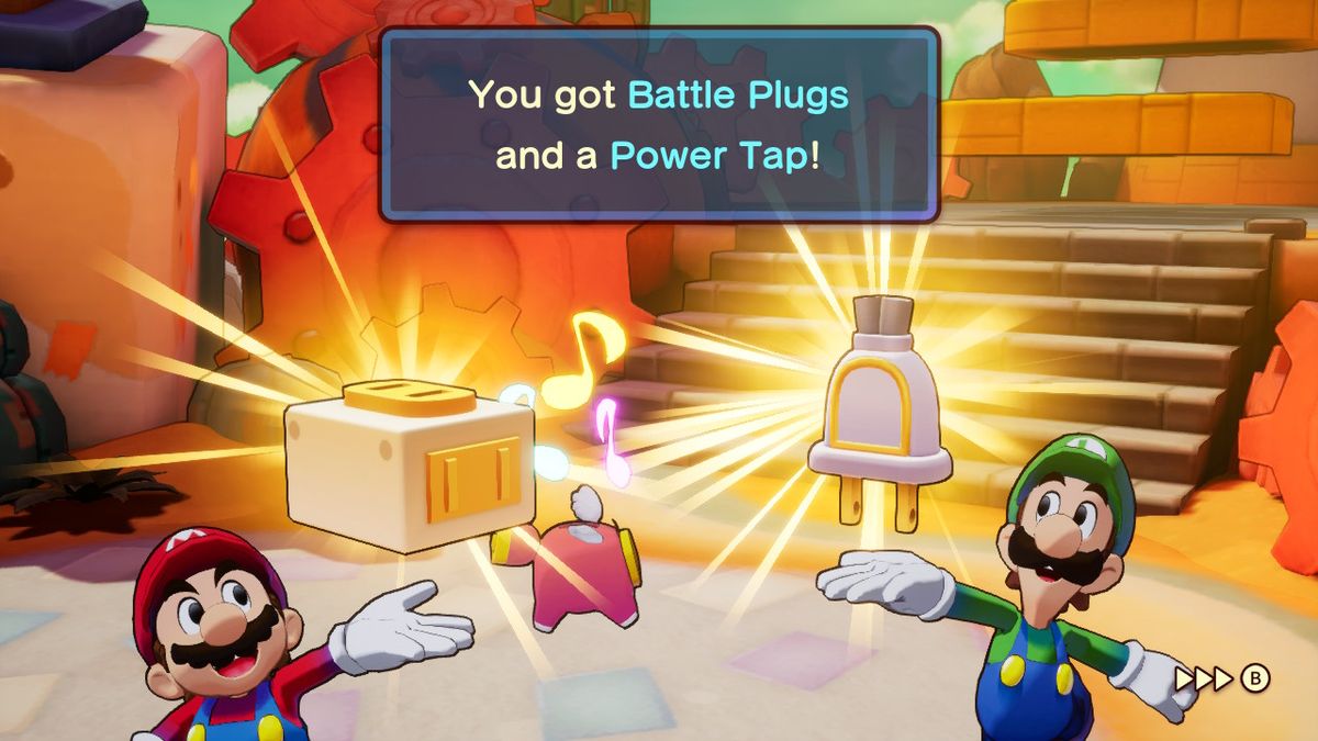 In-game screenshot from Mario &amp; Luigi: Brothership
