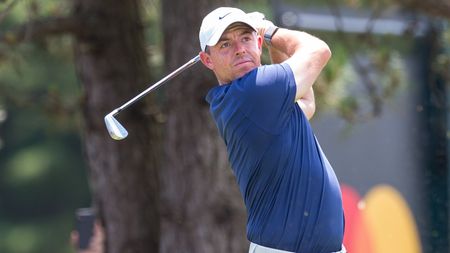 Rory McIlroy hits form the 5th tee during the Travelers Championship.