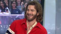 Andrew Garfield smiling while being interviewed on The Today Show in July 2026.