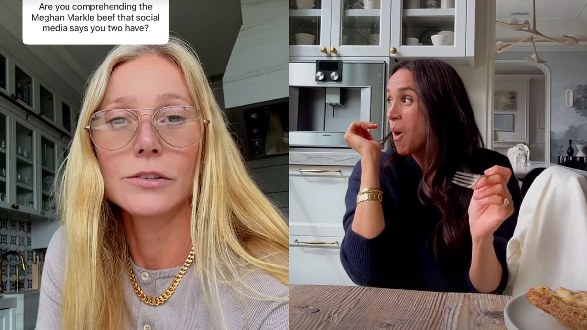Meghan Markle และ Gwyneth Paltrow เปิดขึ้นเกี่ยวกับ "รอยแยก" ของพวกเขาเหนือพาย