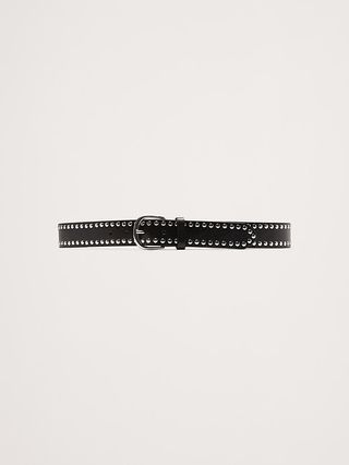 Studded Leather Belt