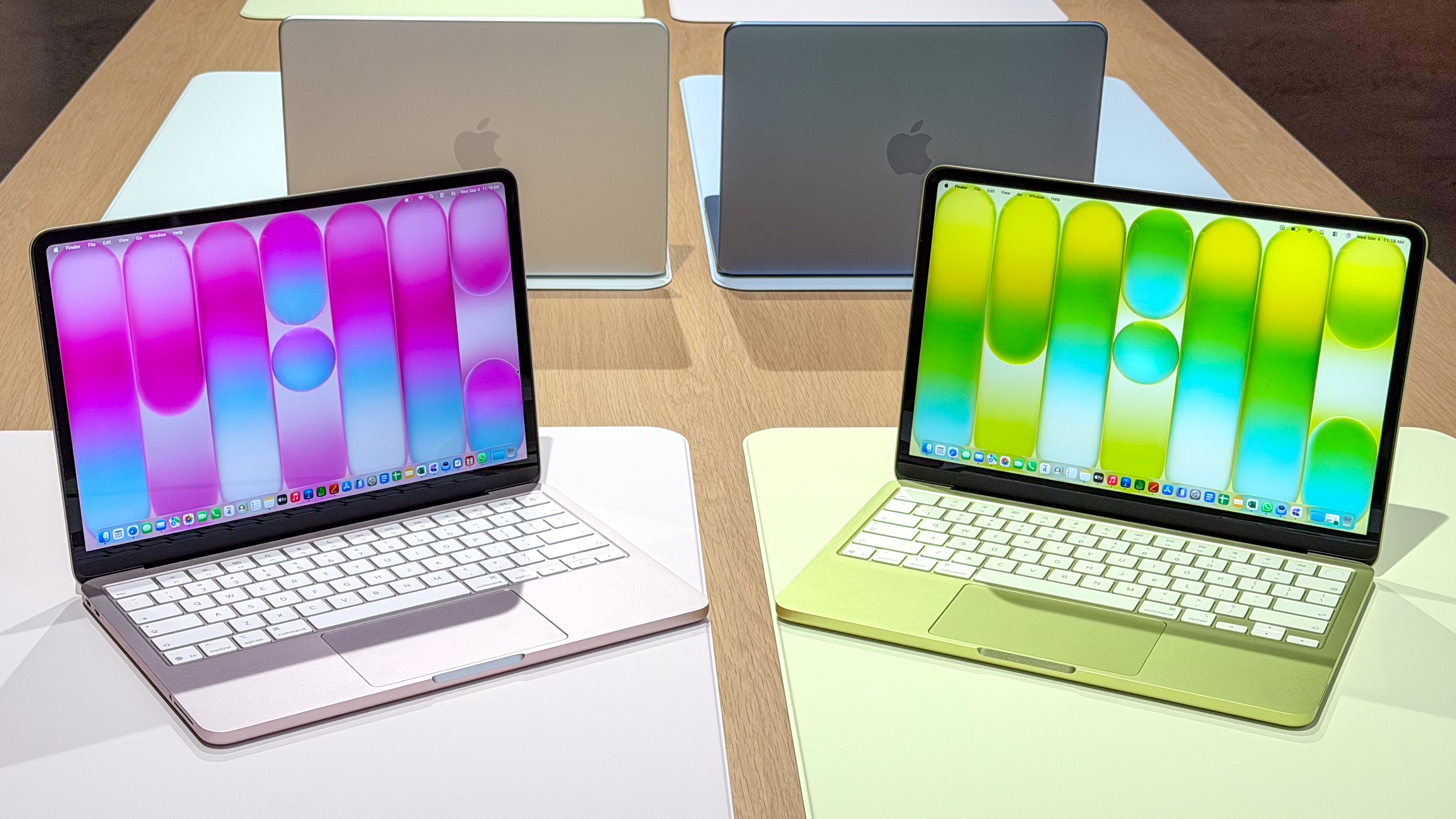 MacBook Neo in all four colors