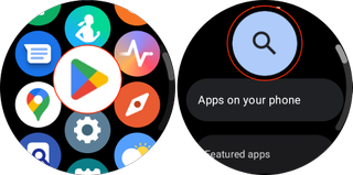 Open Google Play and search for Google Fit on Galaxy Watch 5