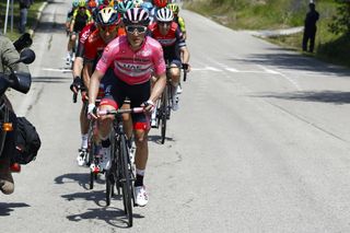 Valerio Conti (UAE Team Emirates), the new pink jersey
