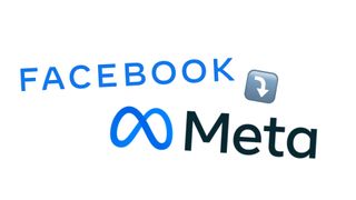 Facebook logo and Meta logo