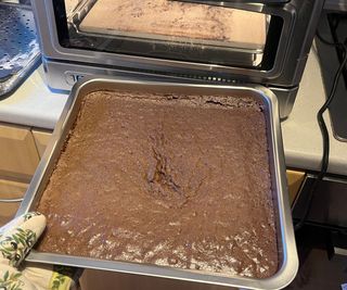 A brownie made in the Cuisinart Indoor Pizza Oven