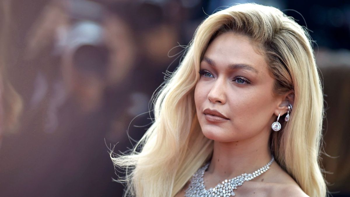 American model Gigi Hadid at Cannes Film Festival 2023. Red Carpet Firebrand (Le Jeu De La Reine). Cannes (France), May 21st, 2023