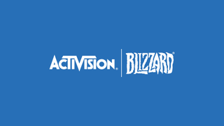 Logo Activision sur fond bleu