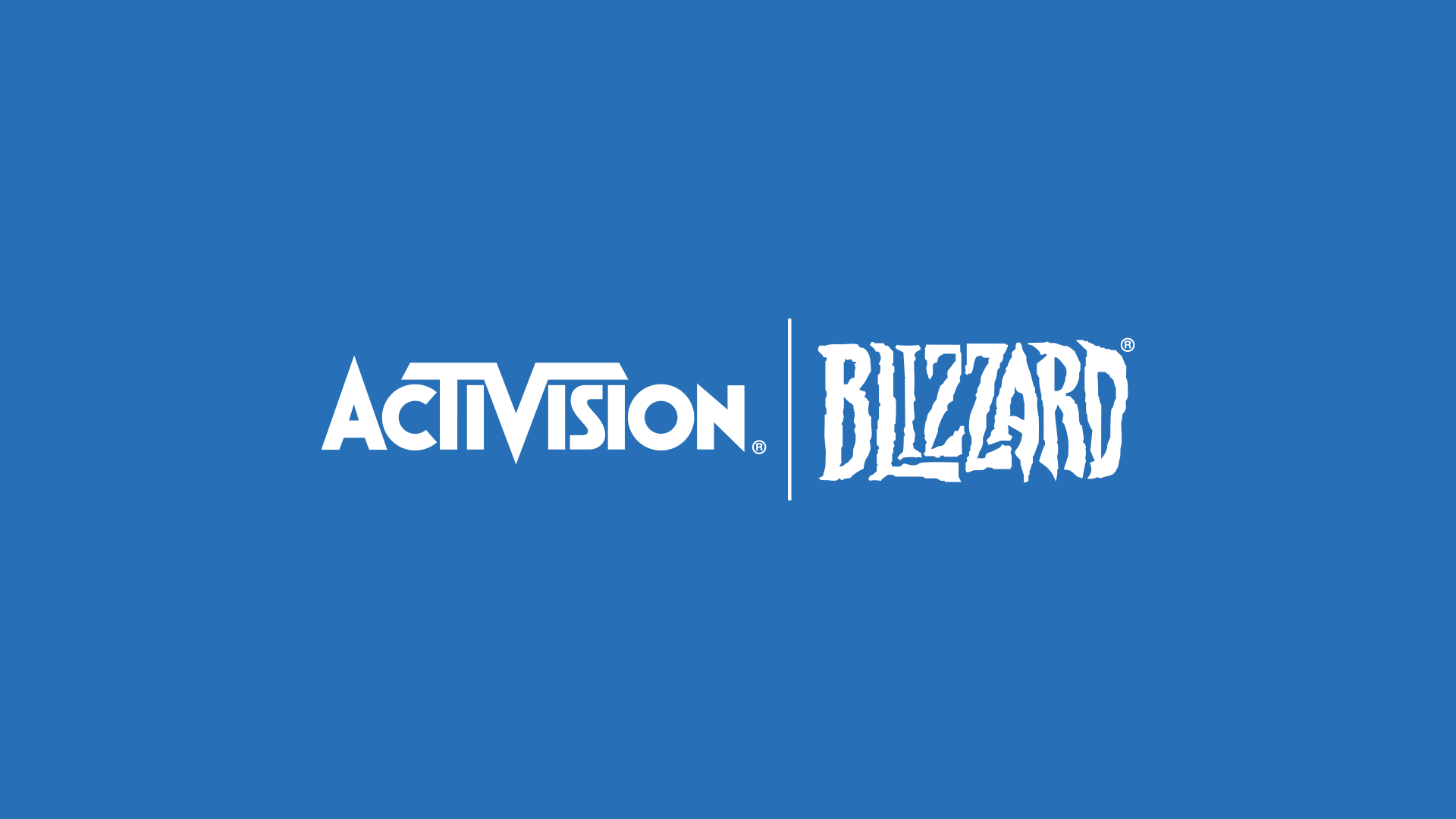 Логотип Activision на синем фоне