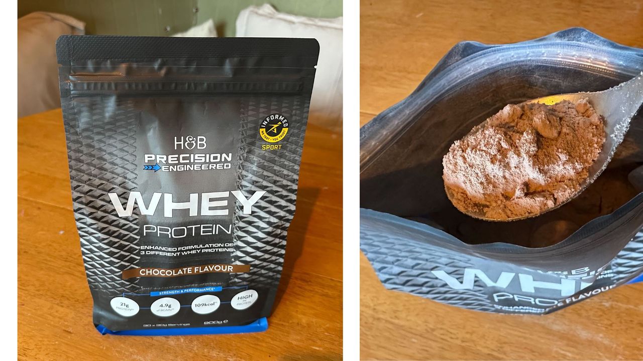 Kerrie Hughes testing Holland&amp;Barrett Precision Engineered chocolate protein powder