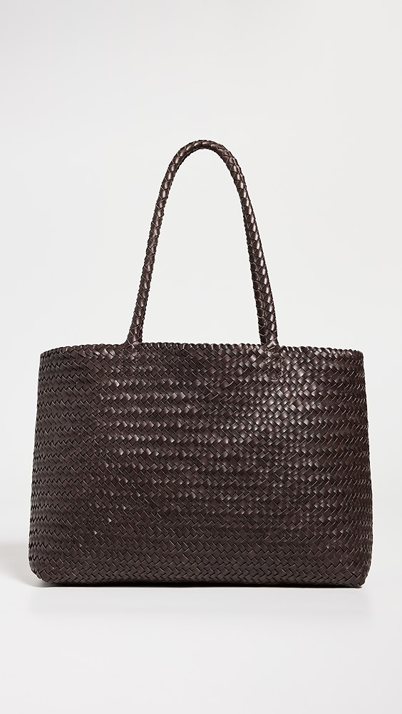 Madewell The Handwoven Leather Tote - Coffee Bean