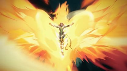 the phoenix force merging with jean grey