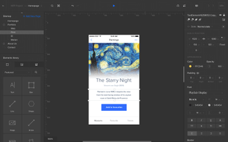 A screengrab of the interface in UXPin, one of the best UI design tools