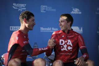 The Drapac guys on the hot seat after taking first and third place.