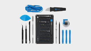 iFixit Pro Tech Toolkit with all parts on display