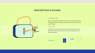 JustCall security October 2022