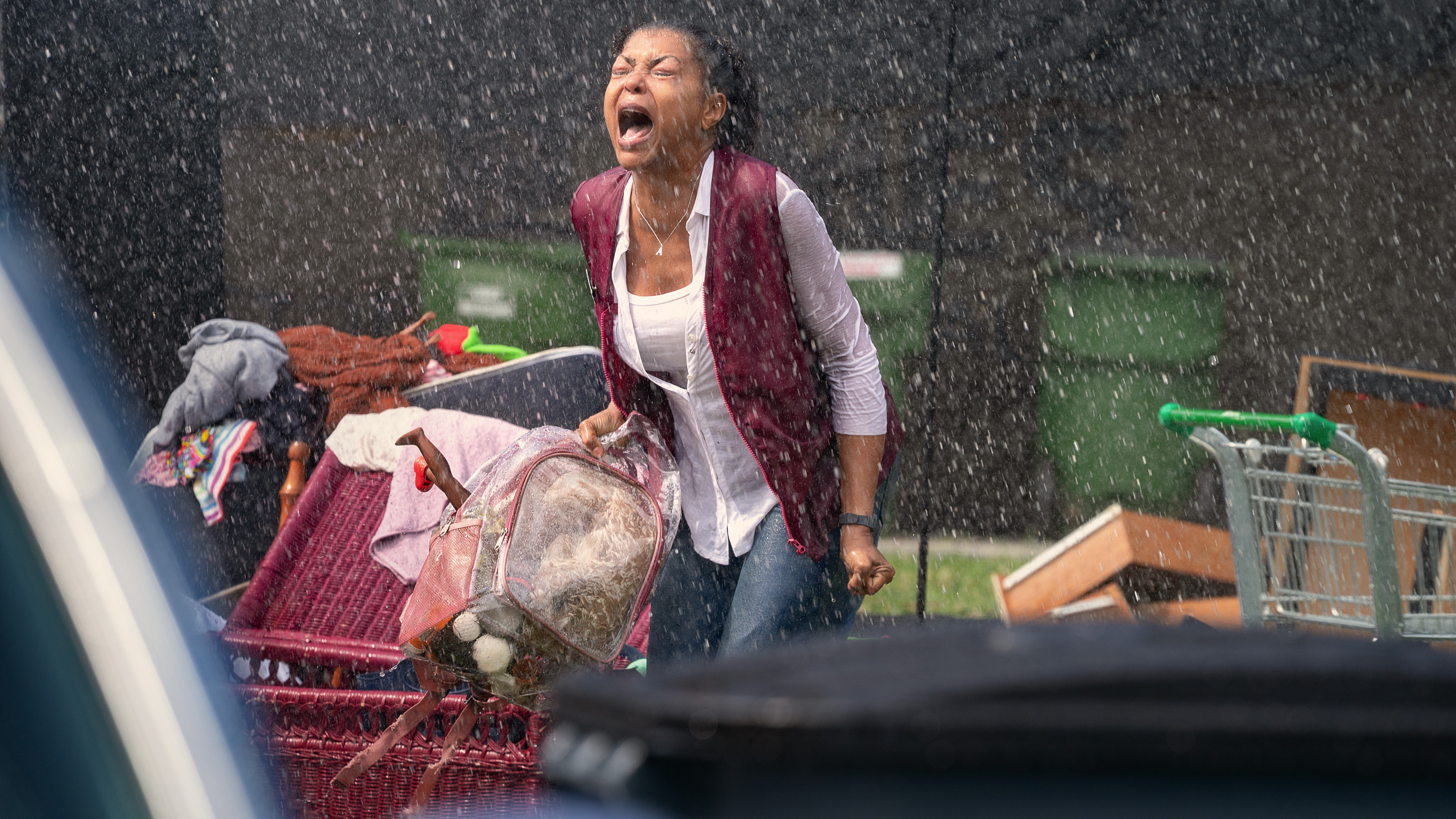 Taraji P. Henson as Janiyah screaming in Tyler Perry's Straw