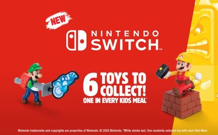 Nintendo toys at Burger King