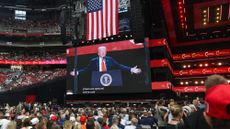 Donald Trump at Charlie Kirk's memorial 