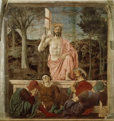 Piero della Francesca's The Resurrection (c. 1460) is in the collection of the Museo Civico, Sansepolcro. Photo by Fine Art Images/Heritage Images/Getty Images.