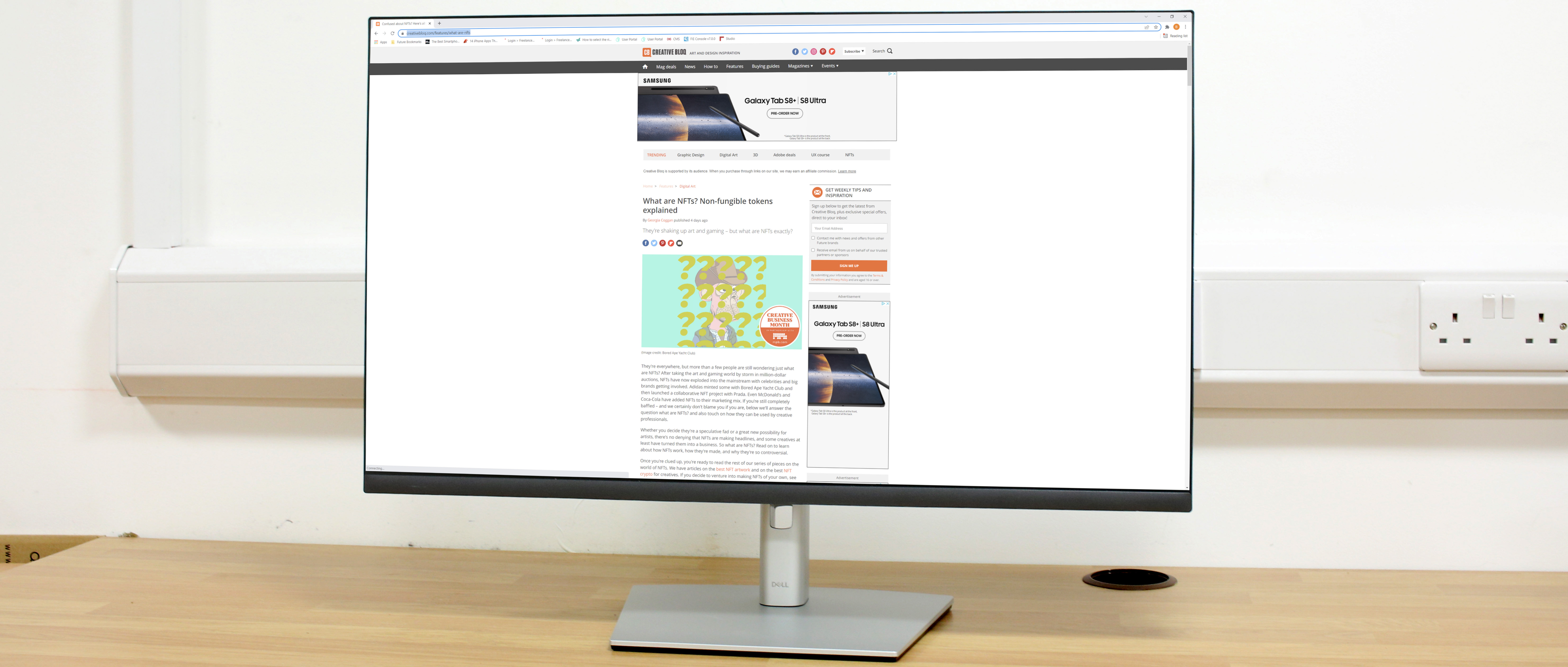 Dell P3222QE USB-C Hub Monitor review | Creative Bloq Dell P3222QE USB-C Hub Monitor review | Creative Bloq