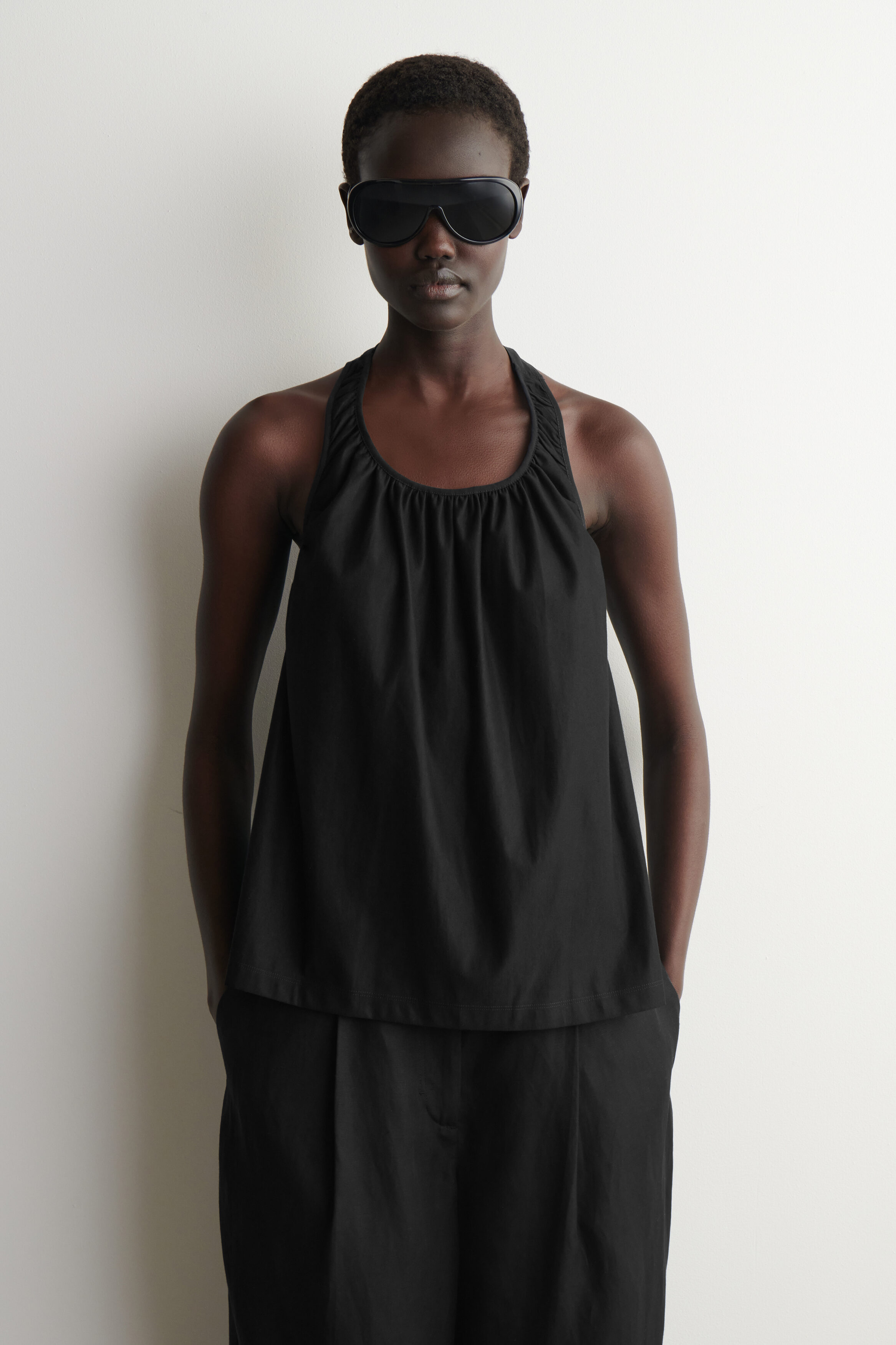 Open-Back Halterneck Top