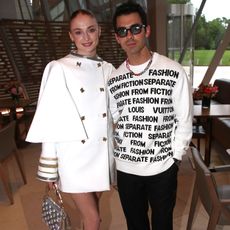 paris, france july 05 sophie turner and her husband joe jonas attend louis vuitton parfum hosts dinner at fondation louis vuitton on july 05, 2021 in paris, france photo by bertrand rindoff petroffgetty images for louis vuitton