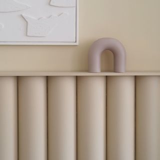 cream colour wall panelling