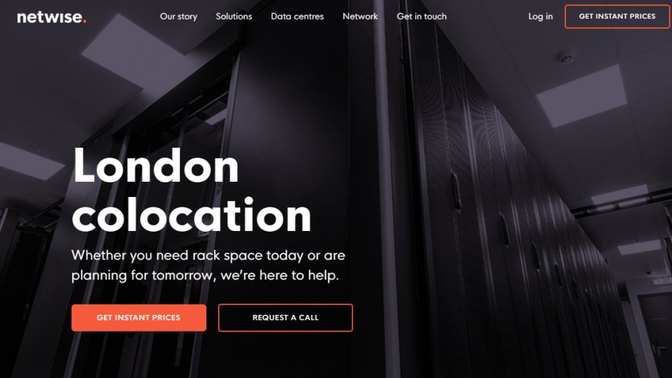 Website screenshot of Netwise Hosting (August, 2025)